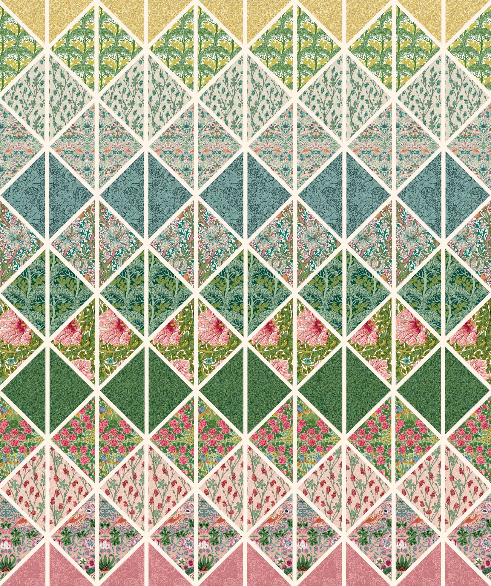 Bedford Park by Morris & Co. : Deltille Quilt Kit