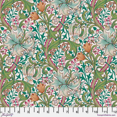 Bedford Park by Morris & Co. : Golden Lily Fuchsia PWWM028.FUCHSIA