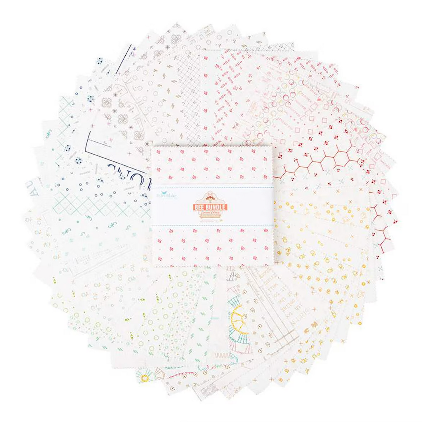 Bee Bundle Limited Addition Backgrounds by Lori Holt - 5 Inch Stacker