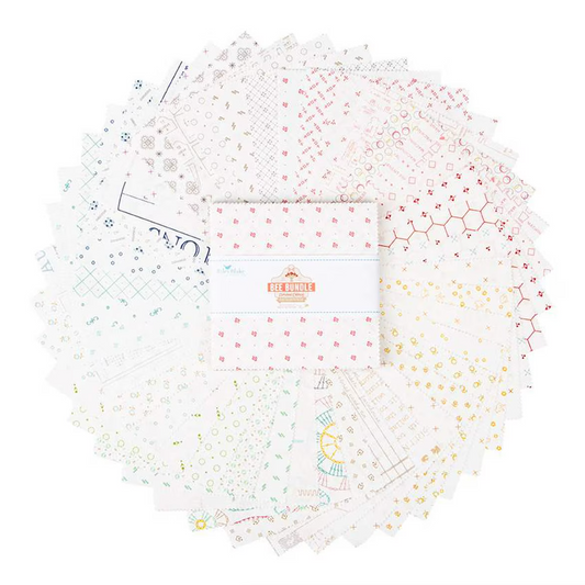 Bee Bundle Limited Addition Backgrounds by Lori Holt - 5 Inch Stacker