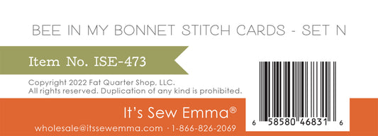 Bee In My Bonnet Stitch Cards Set N # ISE-473 - Special Order