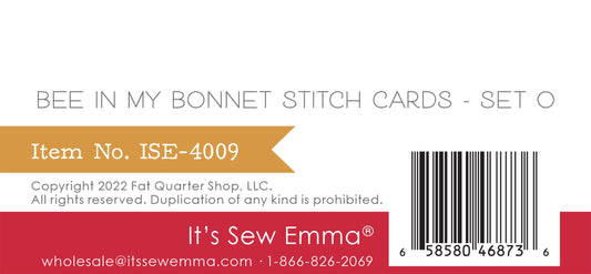 Bee In My Bonnet Stitch Cards Set O # ISE-4009 - Special Order