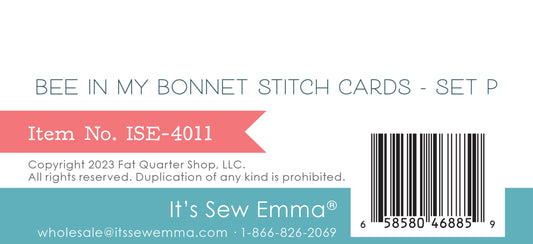 Bee In My Bonnet Stitch Cards Set P # ISE-4011 - Special Order