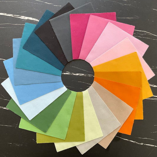 Bella Solids Charm Pack: Cozy Color Way