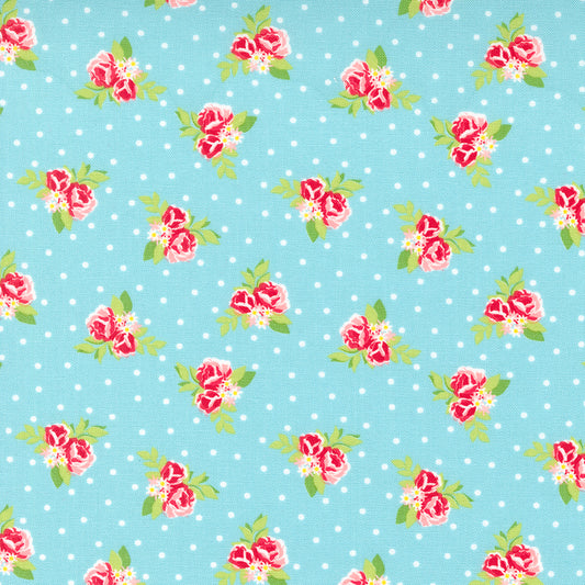 Berry Basket by April Rosenthal - Tiny Flowers - Blue Raspberry 24152 15