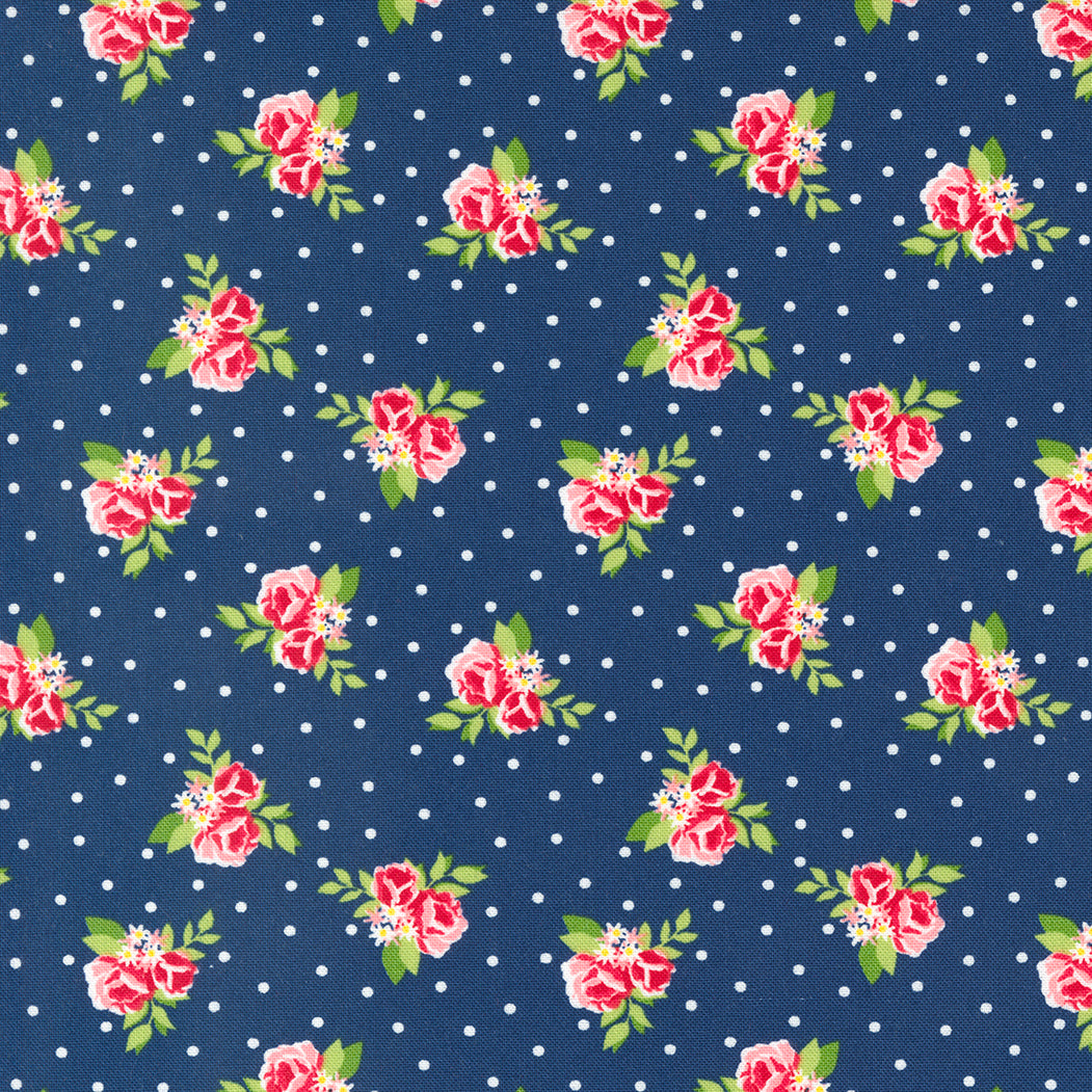 Berry Basket by April Rosenthal - Tiny Flowers - Blueberry 24152 14