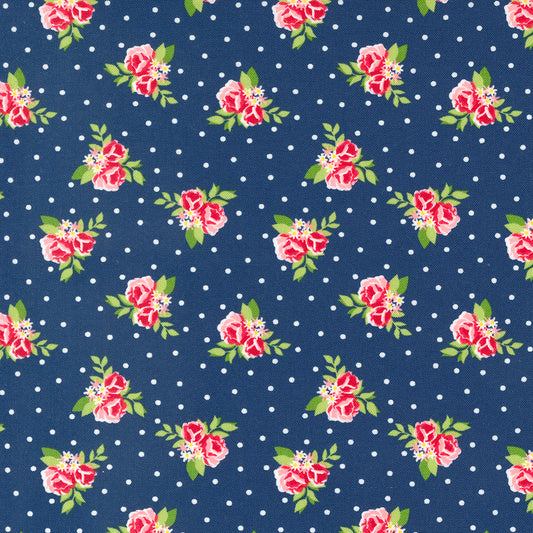 Berry Basket by April Rosenthal - Tiny Flowers - Blueberry 24152 14