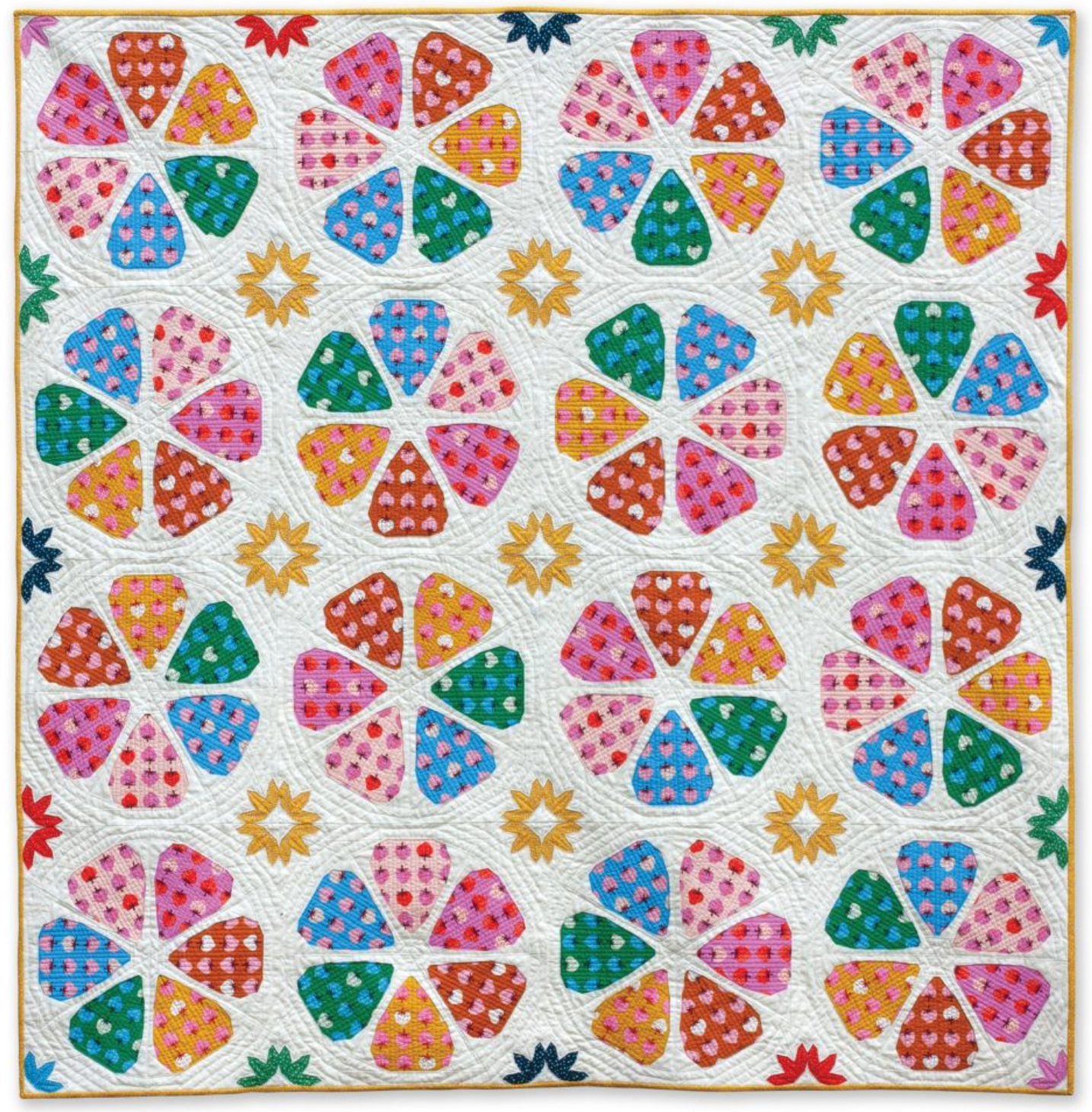Berry Blossoms Quilt Pattern by Whole Circle Studio