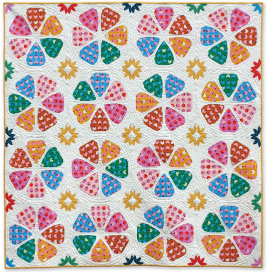 Berry Blossoms Quilt Pattern by Whole Circle Studio