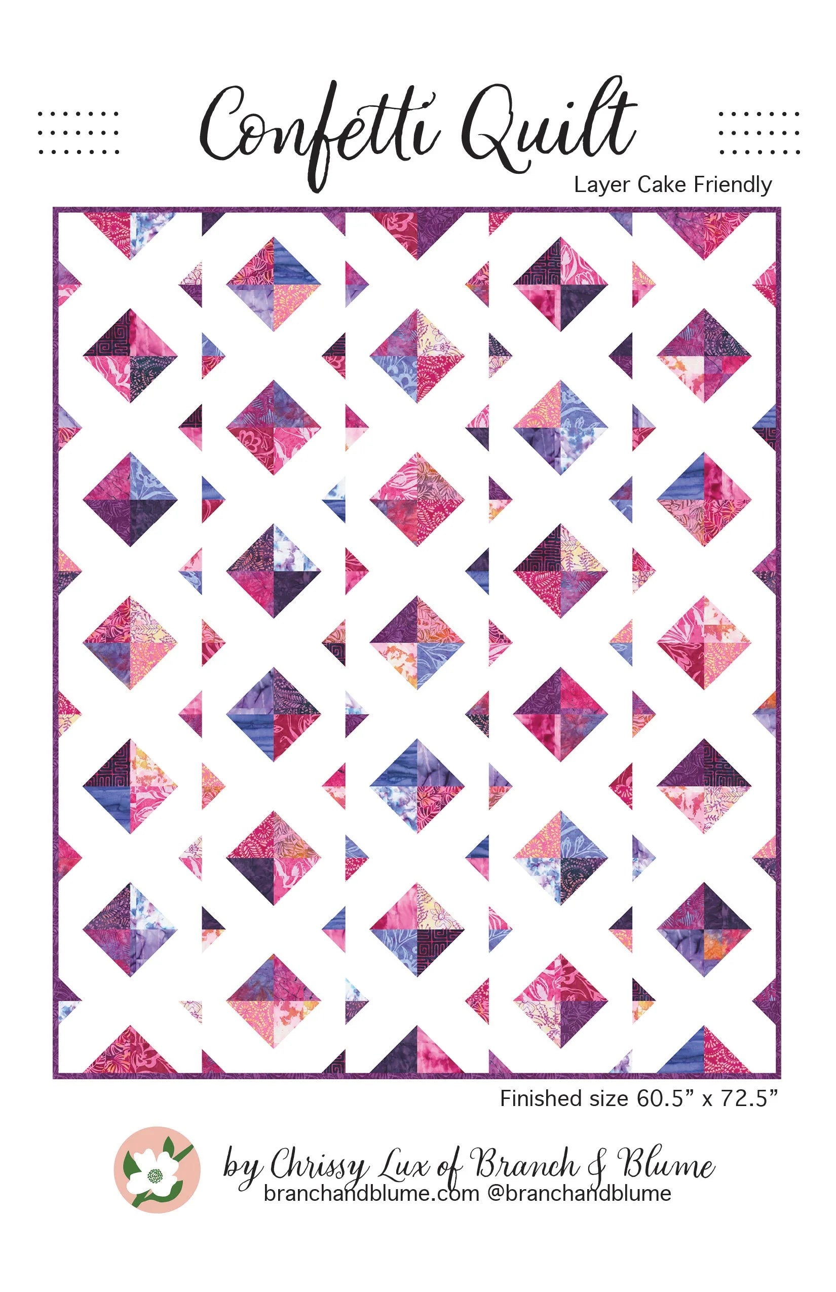 Berrylicious Batiks by Moda : Confetti Quilt Kit
