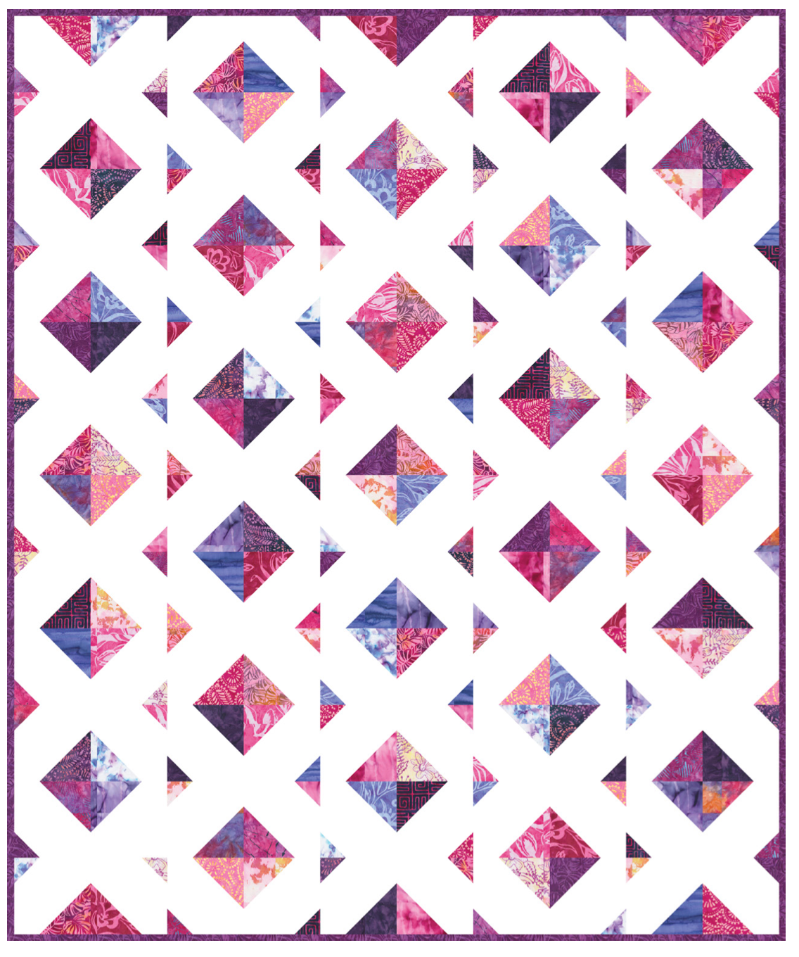 Berrylicious Batiks by Moda : Confetti Quilt Kit