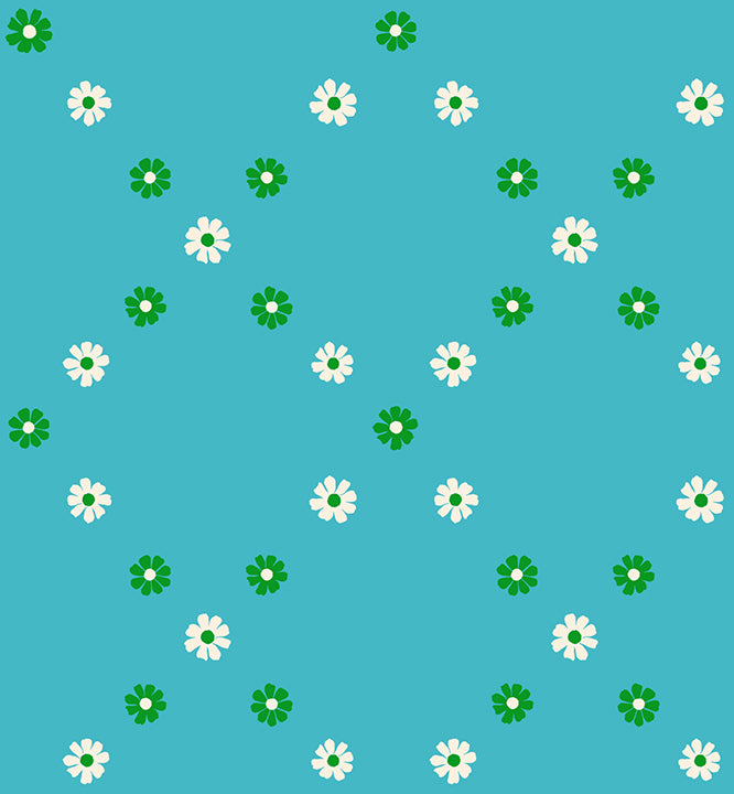 Best Day Ever by Melody Miller : Diamond Flowers Dark Turquoise RS0107 16