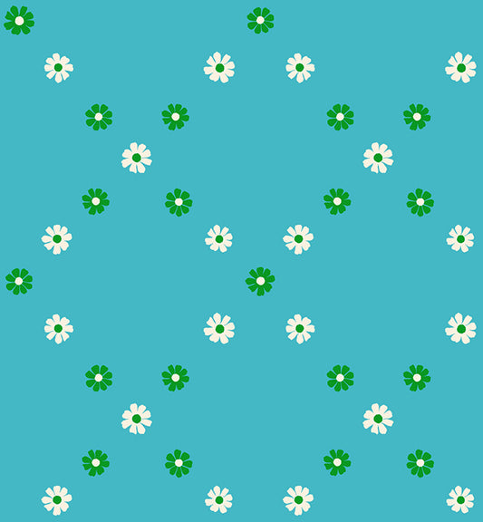 Best Day Ever by Melody Miller : Diamond Flowers Dark Turquoise RS0107 16