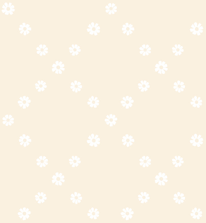 Best Day Ever by Melody Miller : Diamond Flowers White On Natural RS0107 11