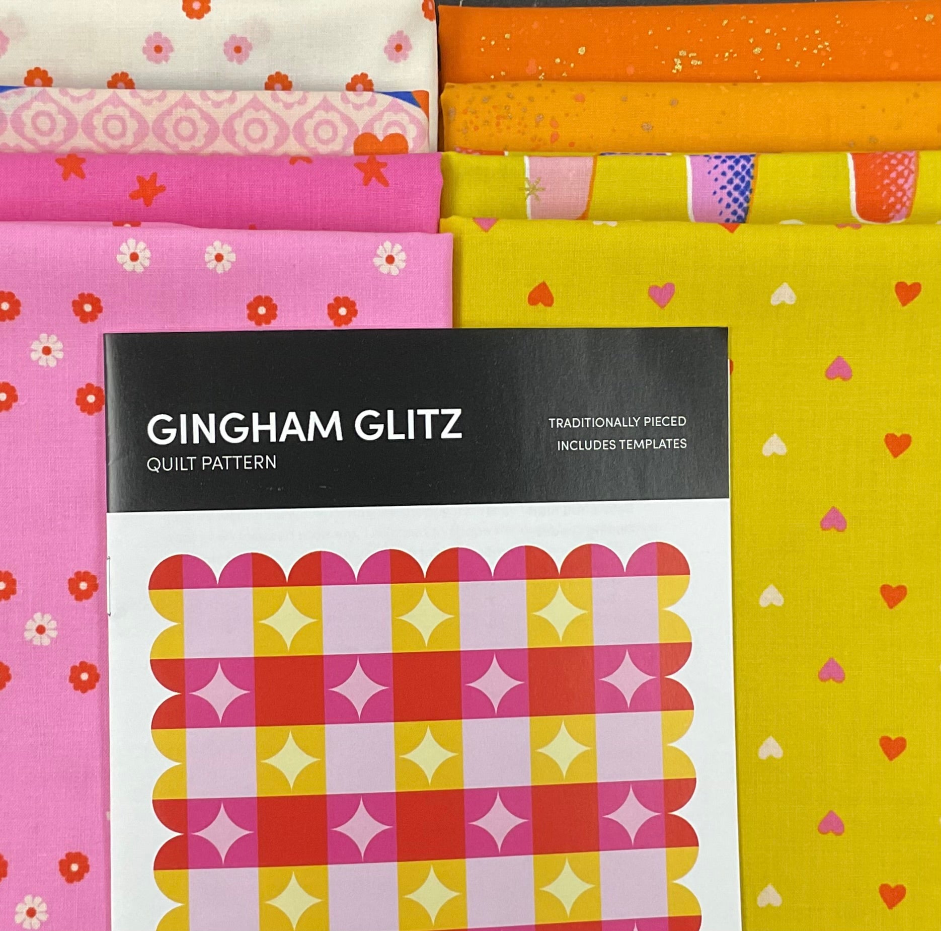 Best Day Ever by Melody Miller - Gingham Glitz Warm - Quilt Kit
