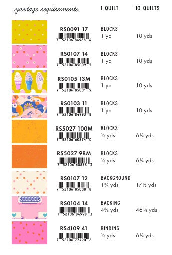 Best Day Ever by Melody Miller - Gingham Glitz Warm - Quilt Kit