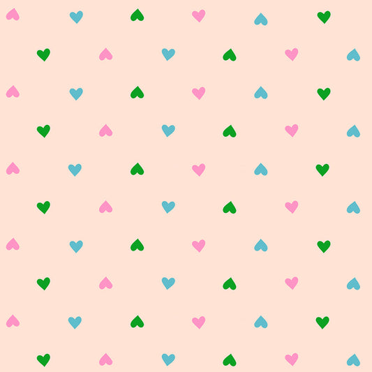 Best Day Ever by Melody Miller : Hearts Peach Cream RS0091 18