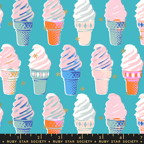 Best Day Ever by Melody Miller : Ice Cream Metallic Turquoise RS0105 17M