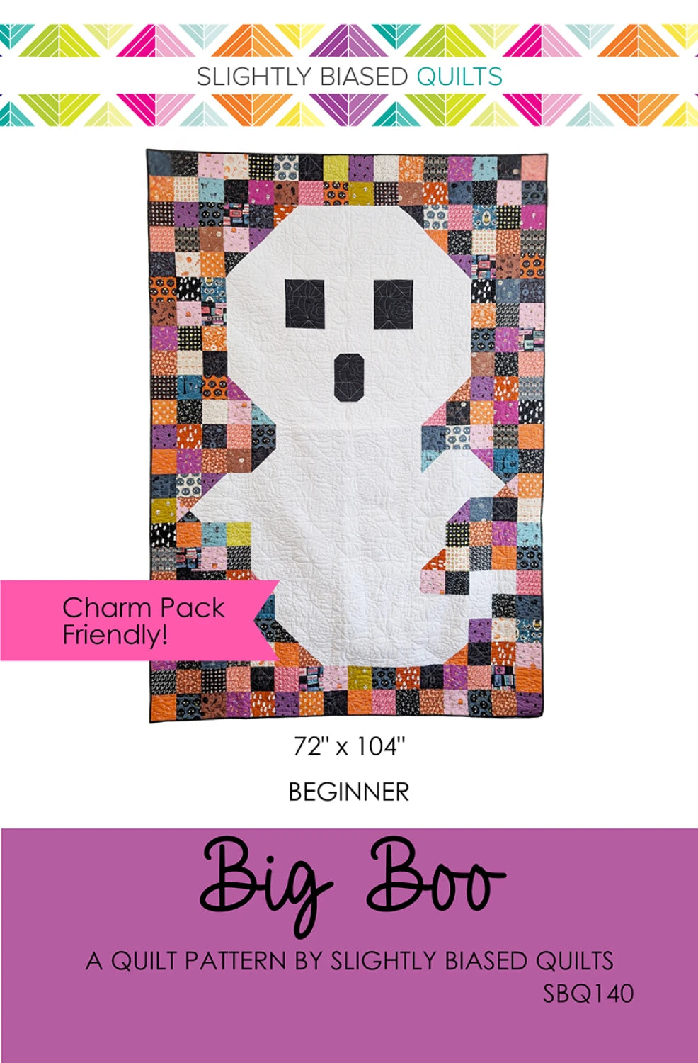 Big Boo Quilt Pattern by Slightly Biased Quilts