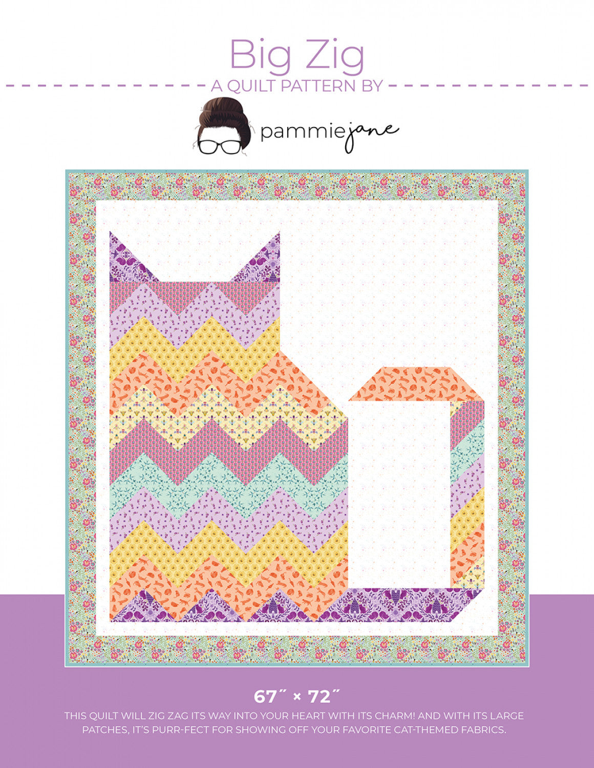 Big Zig Quilt Pattern by Pammie Jane - Special Order