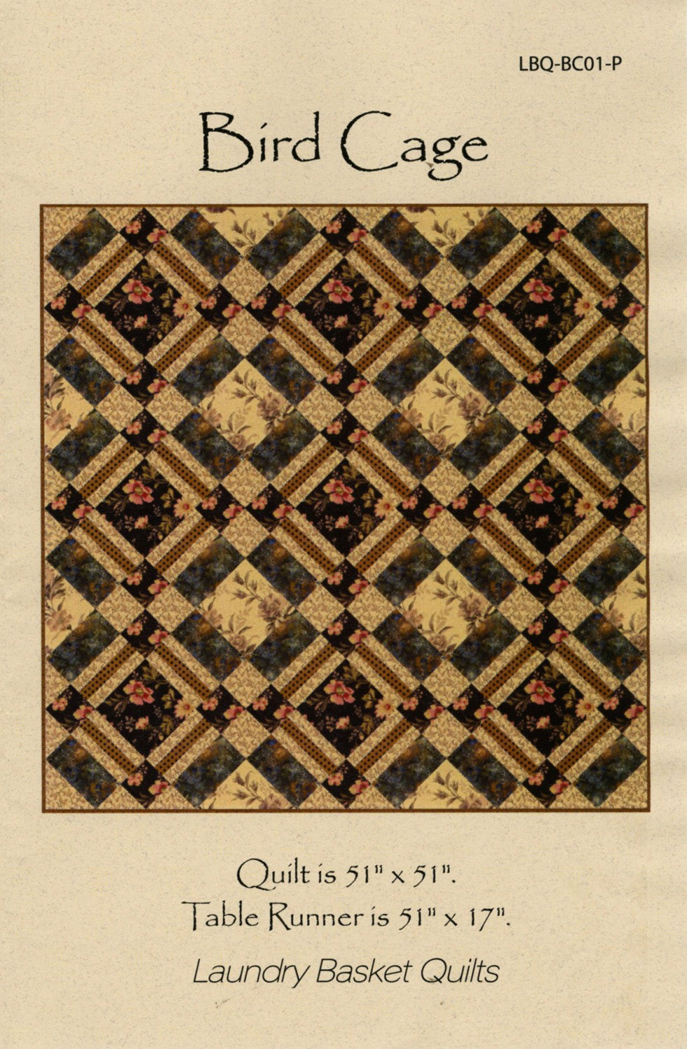 Bird Cage Quilt Pattern by Laundry Basket Quilts