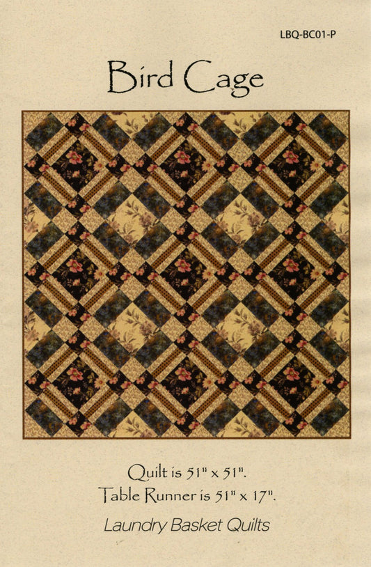 Bird Cage Quilt Pattern by Laundry Basket Quilts