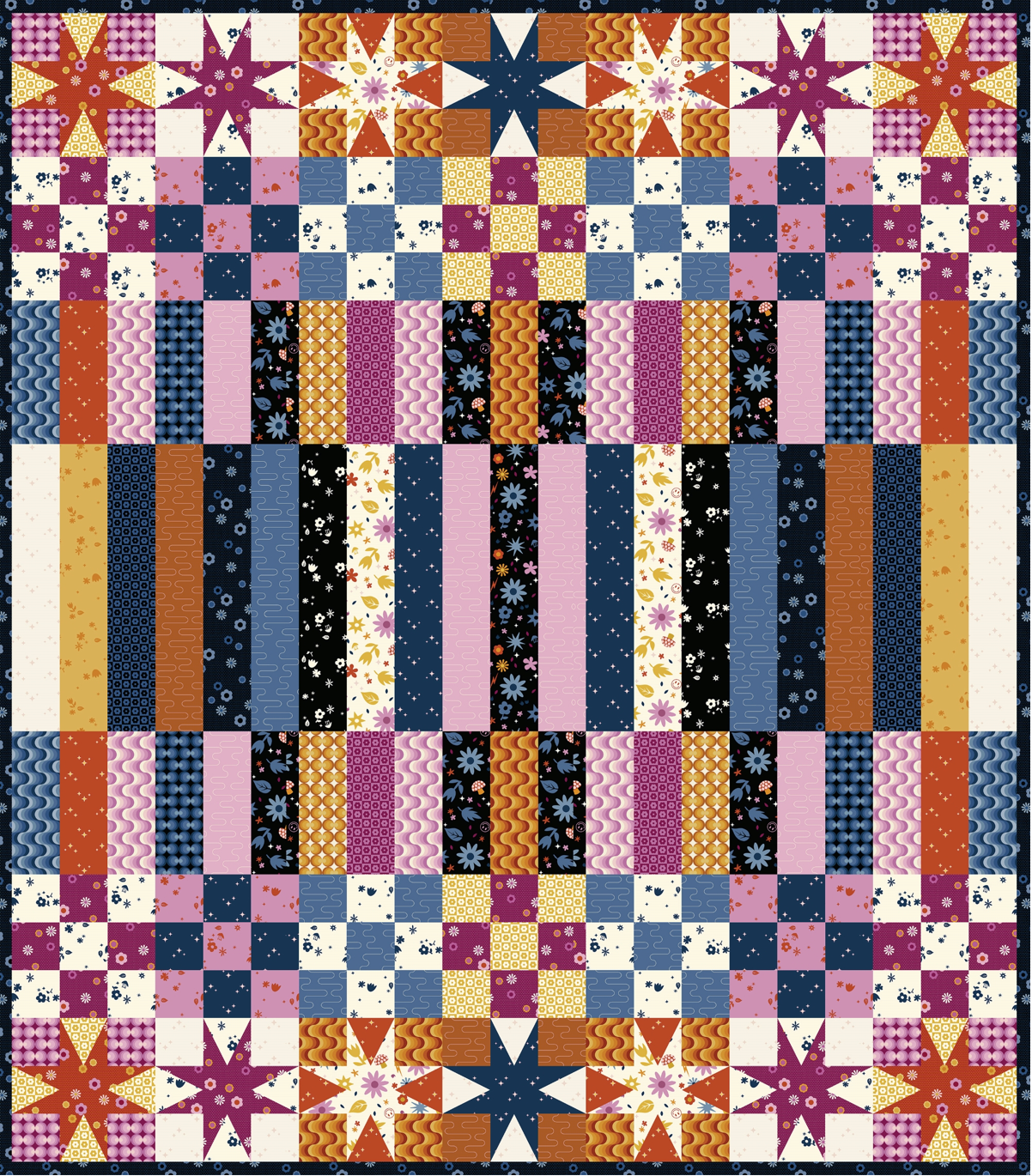 Birdie by Libs Elliot : Mithril Quilt Kit