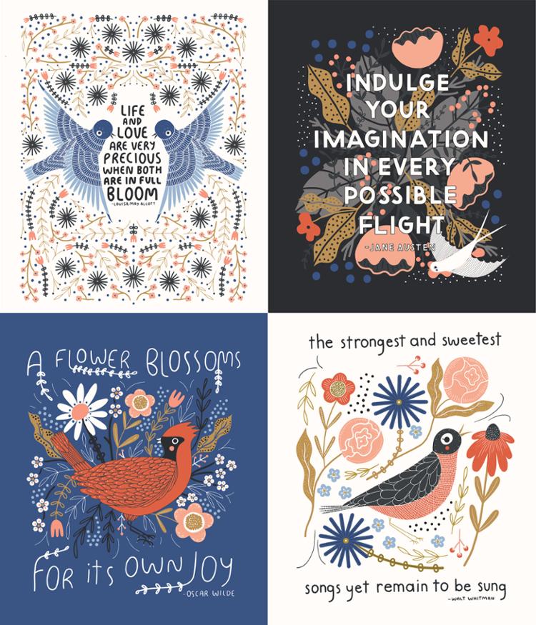 Birdsong by Gingiber : Song Bird PANEL Multi 48350 11