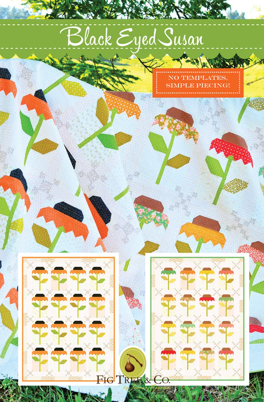 Black Eyed Susan Quilt Pattern by Fig Tree & Co.