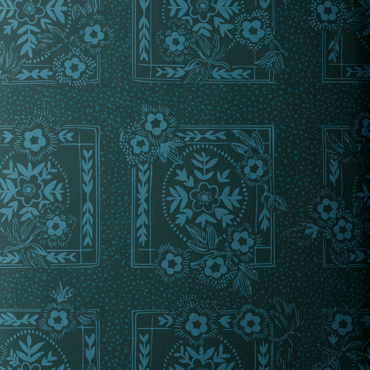 Black Forest by Jayme Murray : Forest Scarf Teal 229258