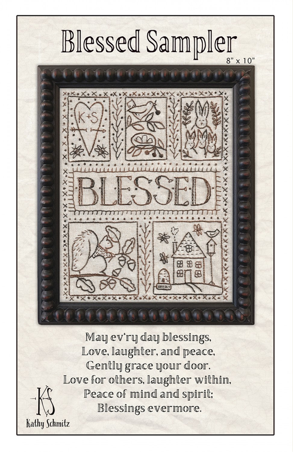 Blessed Sampler Embroidery Pattern by Kathy Schmitz