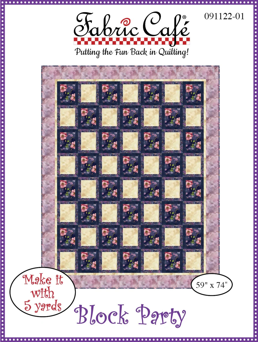 Block Party Quilt Pattern by Fabric Cafe