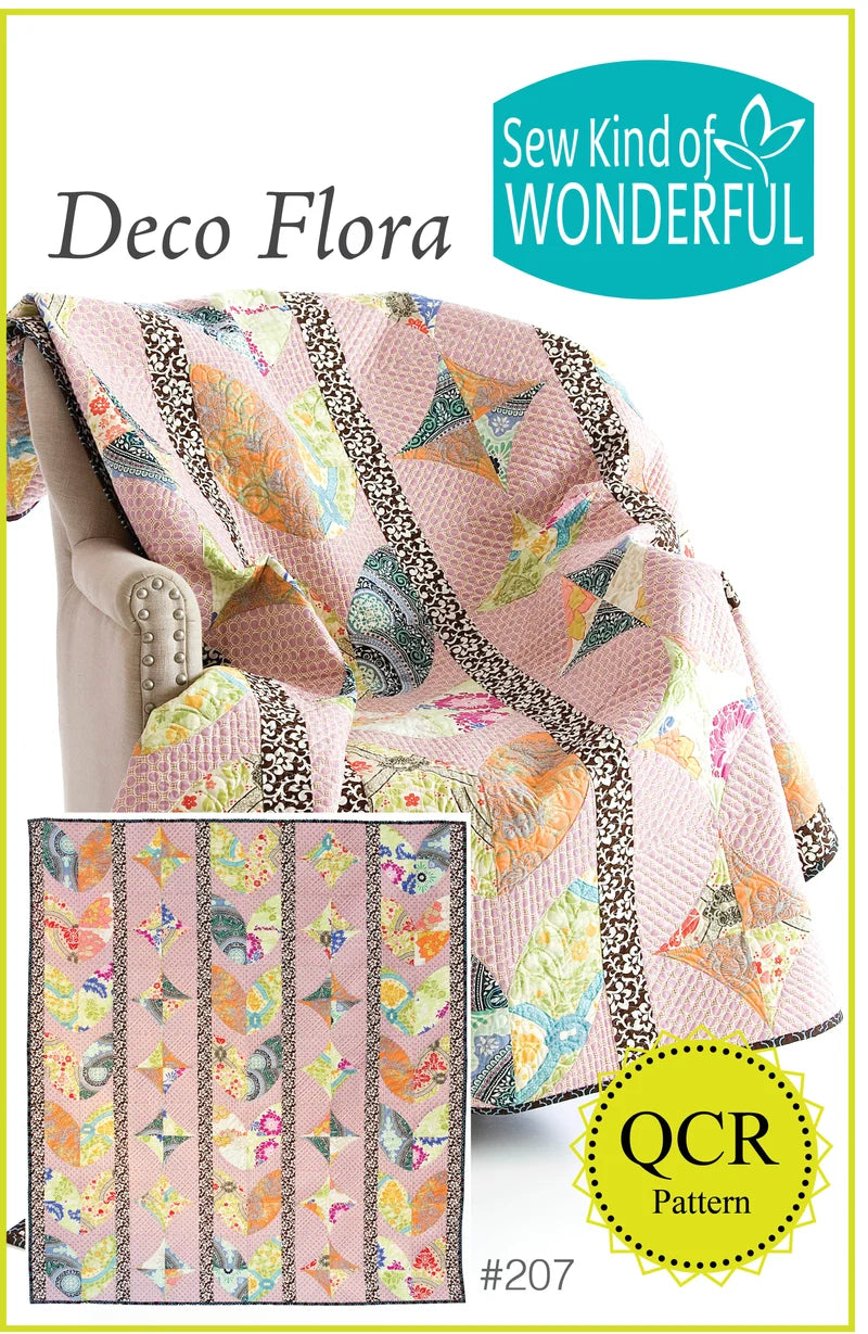 Bloom & Burrow by Penny Jeffries : Deco Flora Quilt Kit
