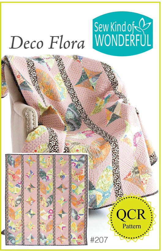 Bloom & Burrow by Penny Jeffries : Deco Flora Quilt Kit