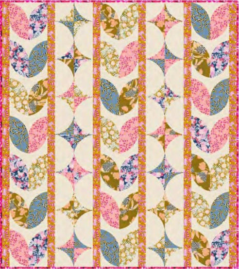 Bloom & Burrow by Penny Jeffries : Deco Flora Quilt Kit