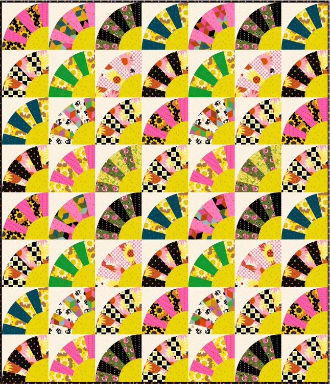 Blooming Fan Quilt Pattern by Alexia Marcelle Abegg