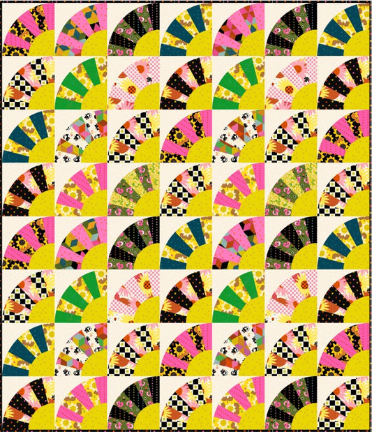 Blooming Fan Quilt Pattern by Alexia Marcelle Abegg