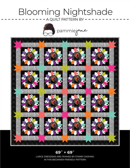 Blooming Nightshade Quilt Pattern by Pammie Jane - Special Order