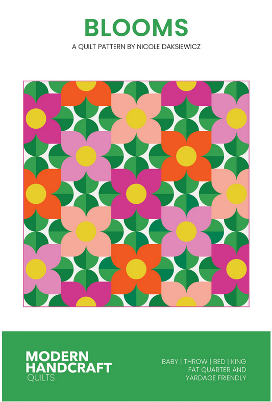 Blooms Quilt Pattern by Modern Handcraft