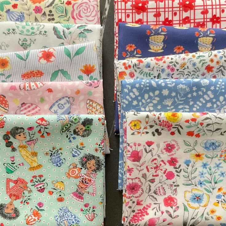 Blossom Brew by Anne Keenan Higgins: Garden Cups PWAK052.XDENIM