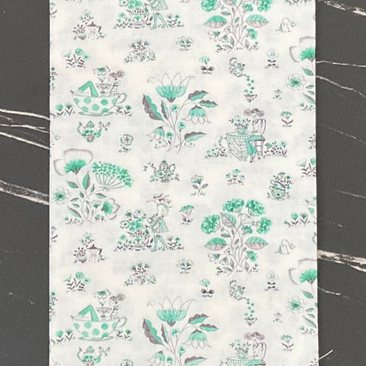 Blossom Brew by Anne Keenan Higgins: Tea Time Toile PWAK044.XWHITE