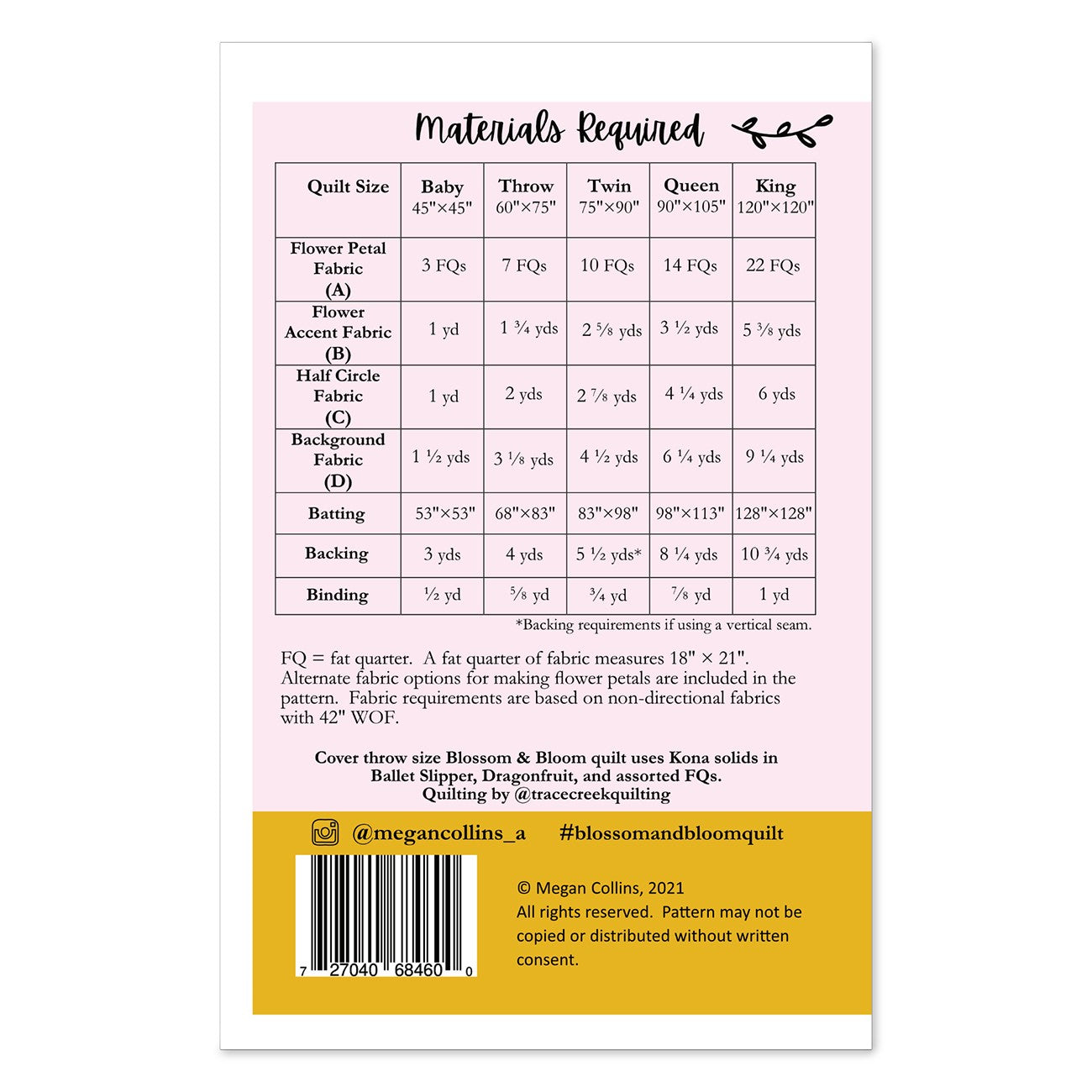 Blossom and Bloom # MCQD-4600 - Special Order