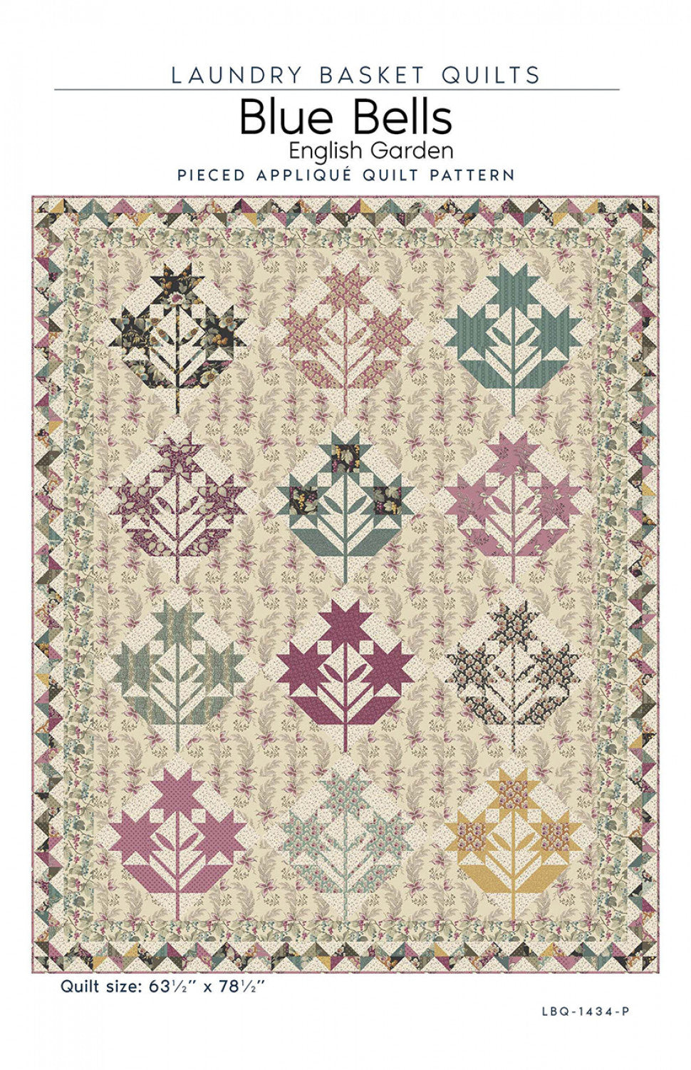 Blue Bells - English Garden Quilt Pattern by Laundry Basket Quilts