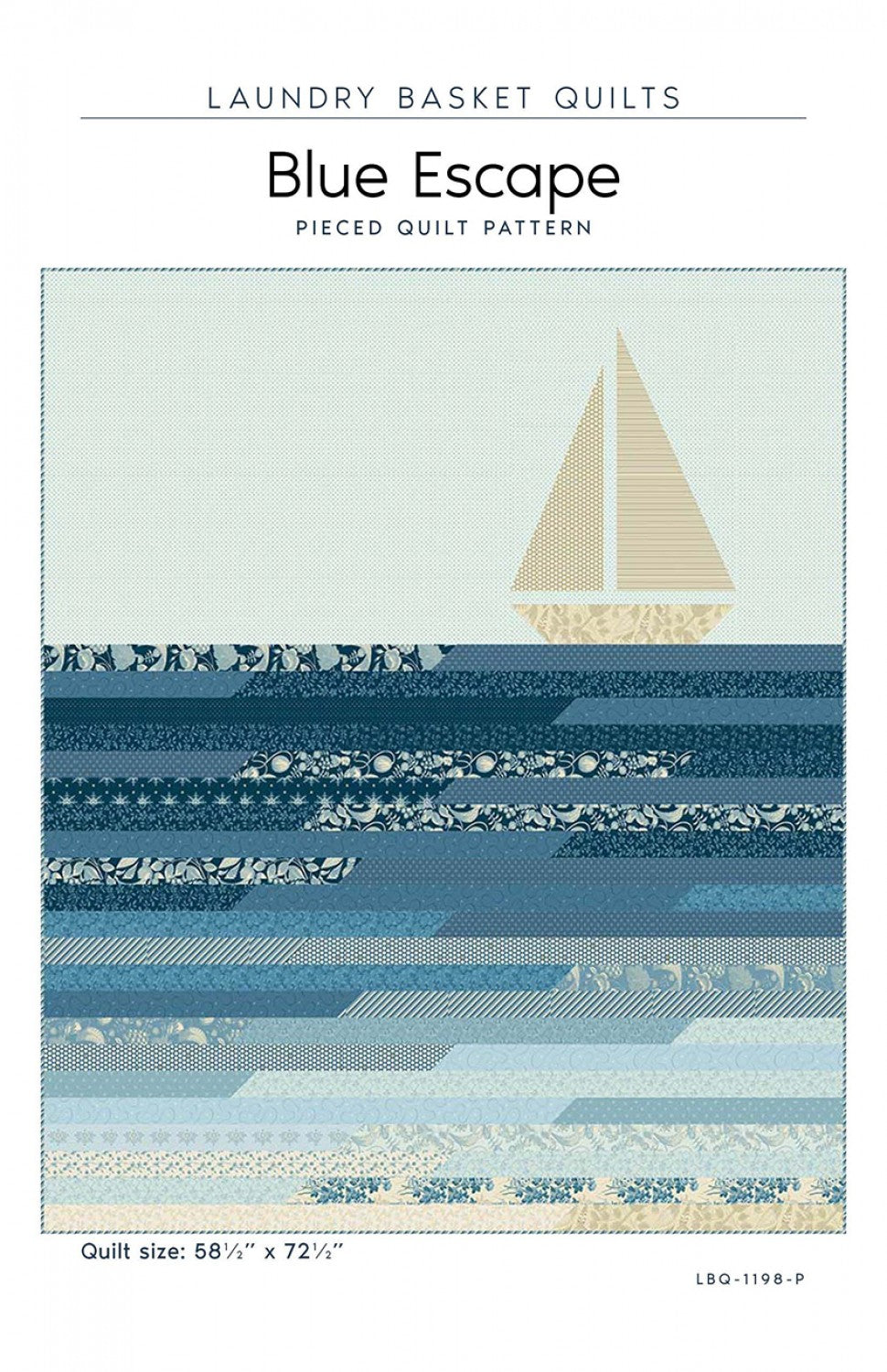 Blue Escape Quilt Pattern by Laundry Basket Quilts