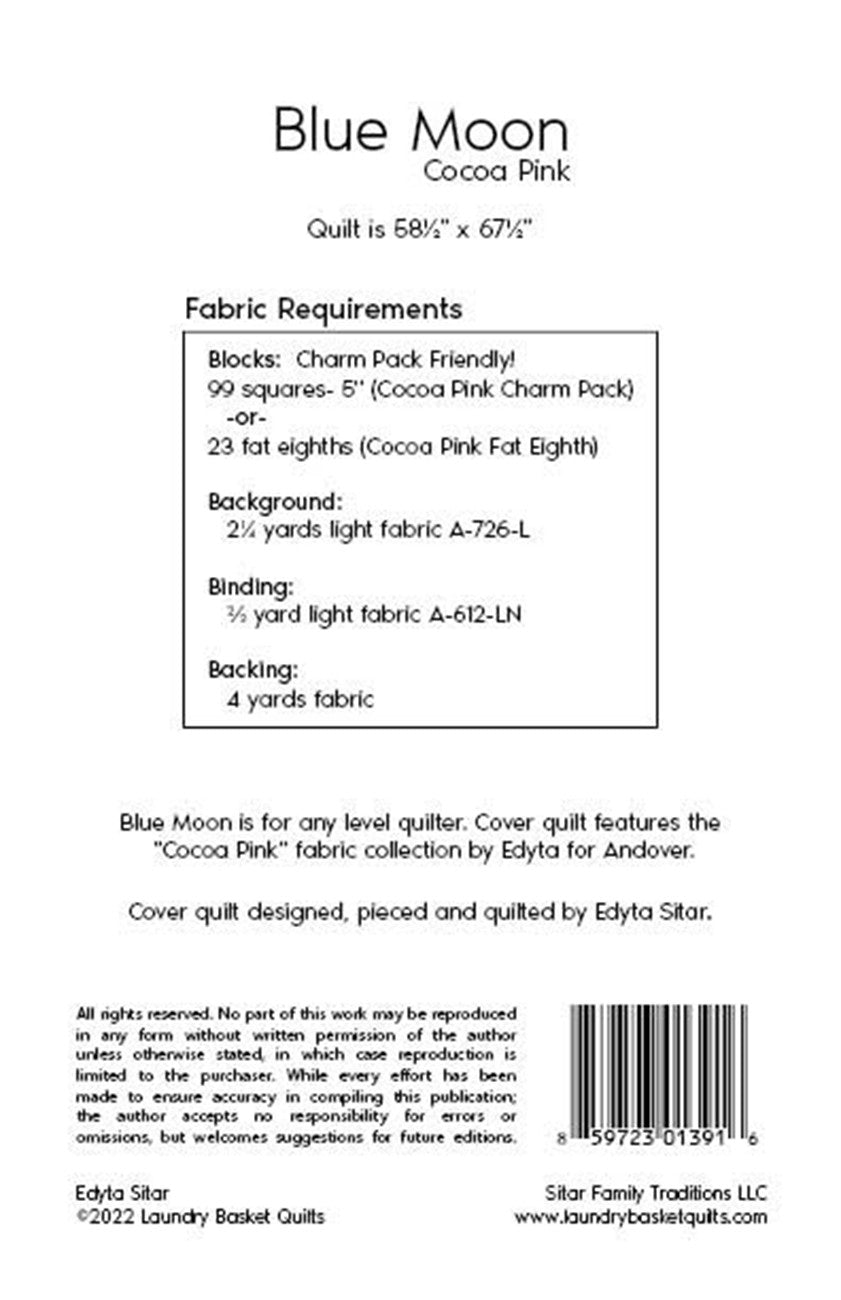 Blue Moon - Cocoa Pink # LBQ-1391-P Special Order