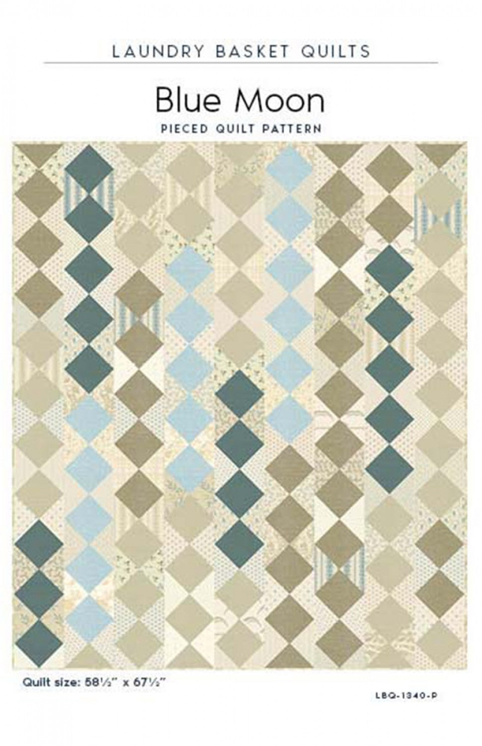 Blue Moon Quilt Pattern by Laundry Basket Quilts