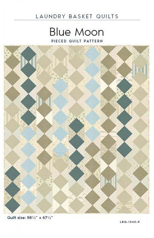 Blue Moon Quilt Pattern by Laundry Basket Quilts