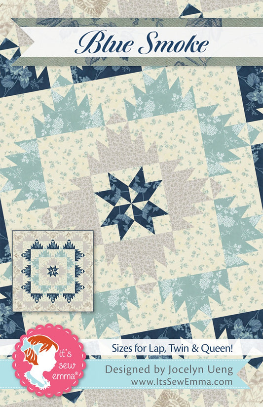 Blue Smoke Quilt Pattern by It’s Sew Emma