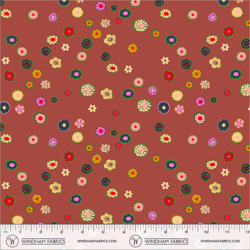 Boat Race by Heather Ross - Beads Brown 55603D-6