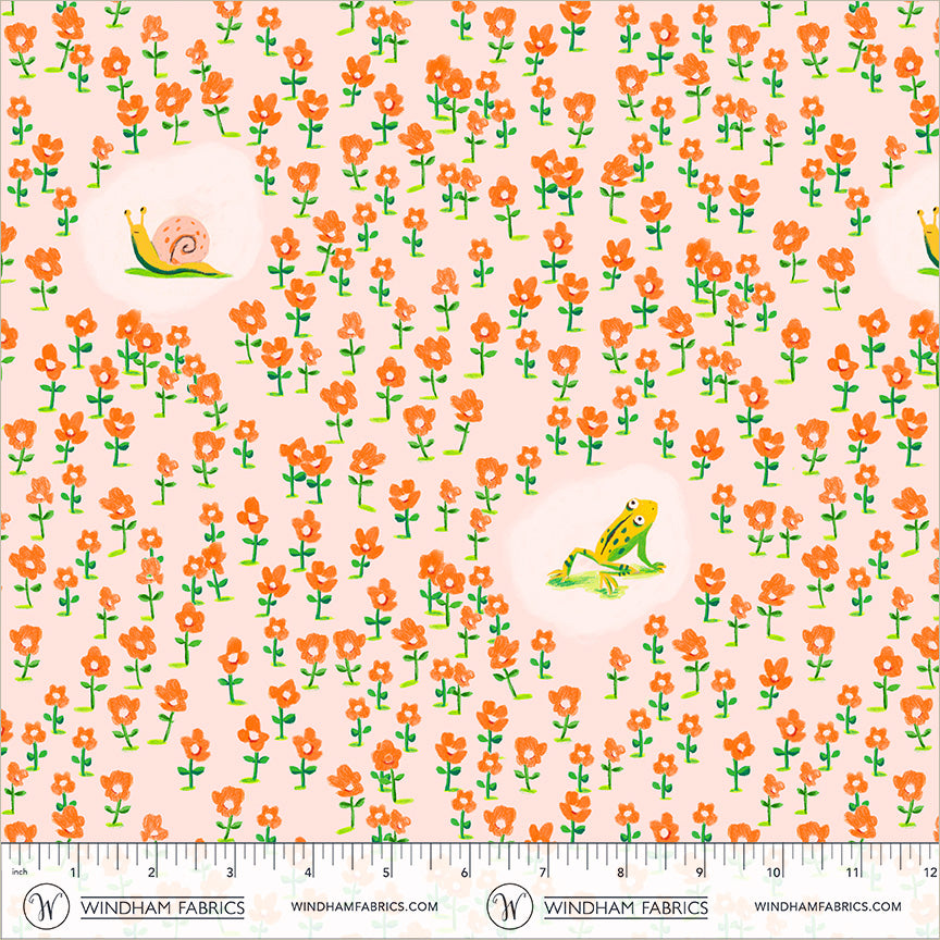 Boat Race by Heather Ross - Critters Pink 55605D-11
